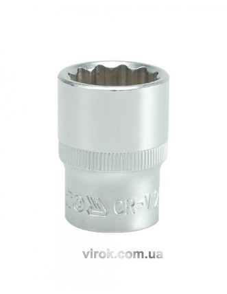 Головка торцева дванадцятигранна YATO 1/2" М20 х 38 мм