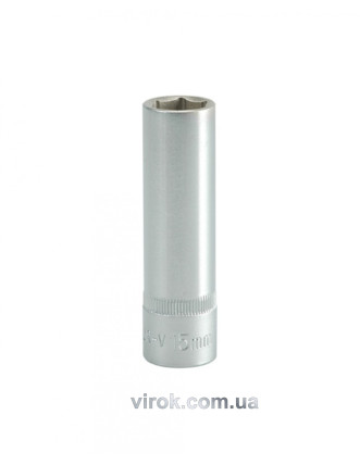 Головка торцева шестигранна довга YATO 1/2" М15 х 76 мм