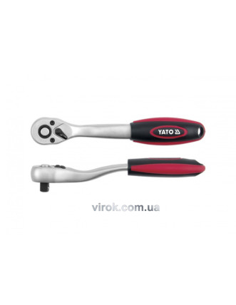 Тріщатка 1/2" з вигнутою ручкою YATO 255 мм 72 зубці