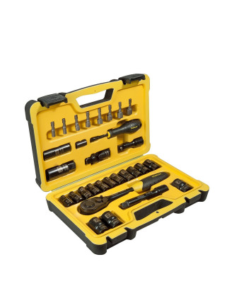 Набір головок торцевих STANLEY 1/2" з інструментами 30 шт
