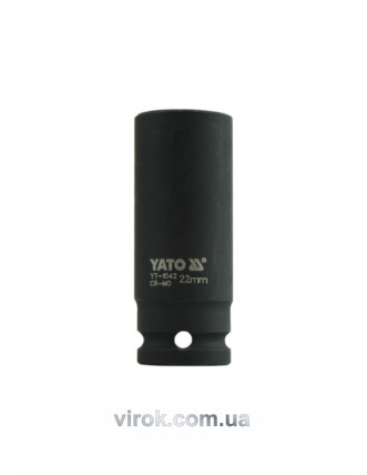 Головка торцева ударна шестигранна YATO 1/2" М22 х 78 мм