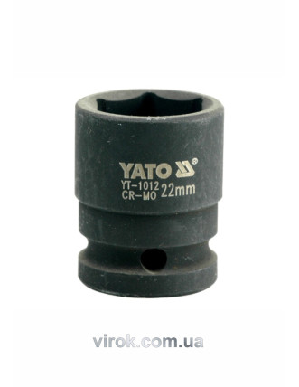 Головка торцева ударна шестигранна YATO 1/2" М22 х 39 мм