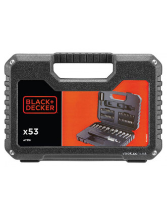 Набір інструментів Black+Decker 1/4" 53 шт