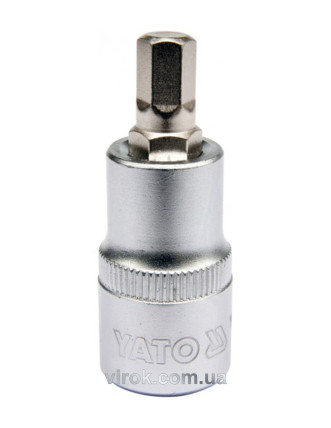 Головка торцева з насадкою викрутковою HEX YATO 1/2" H8 x 55 мм