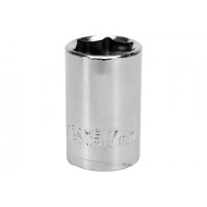 Головка торцева шестигранна STHOR 1/2" М17 з вуглецевої сталі [Блістер]