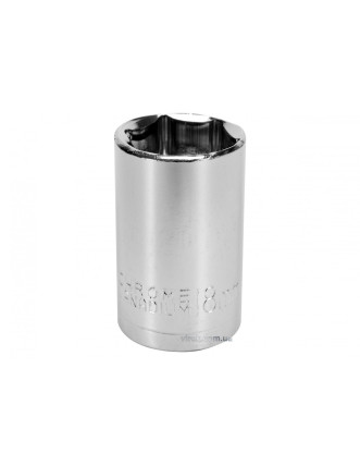 Головка торцева шестигранна STHOR 1/2" М18 з вуглецевої сталі [Блістер]
