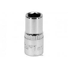 Головка торцева шестигранна YATO 1/4" М7 CrV [Блістер]