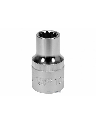 Головка торцева Spline YATO 1/2" M10 x 38 мм CrV [Блістер]