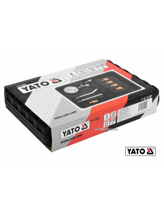 Компресометр для бензинових двигунів YATO 0-2 МПа 8 шт + кейс