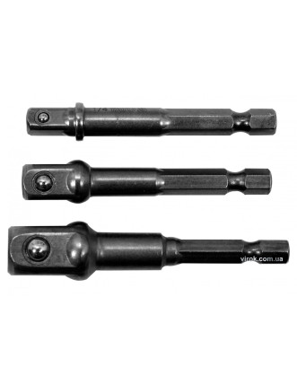 Тримачі-адаптери торцевих головок 1/4" YATO 1/4" 3/8" 1/2" 3 шт