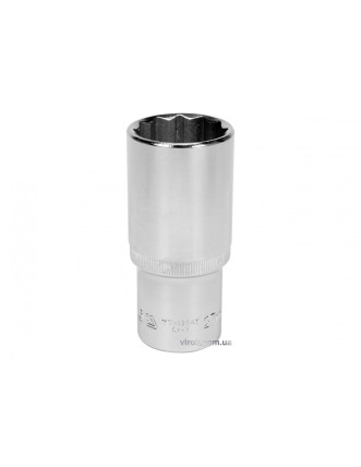 Головка торцева дванадцятигранна довга YATO 1/2" М27 х 77 мм