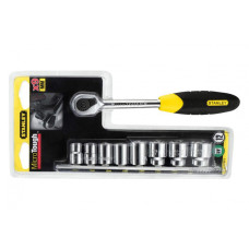 Набір головок торцевих STANLEY "MicroTough" 1/4" М4-13 мм 10 предметів