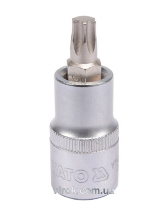 Головка торцева з насадкою викрутковою TORX YATO 1/2" Т45 х 55 мм