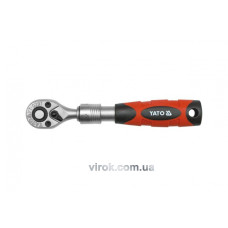 Тріщатка 1/4" телескопічна YATO 150-200 мм 72 зубці