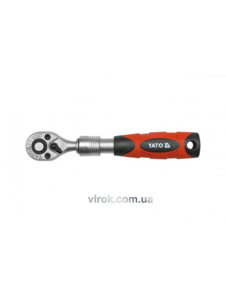 Тріщатка 1/4" телескопічна YATO 150-200 мм 72 зубці