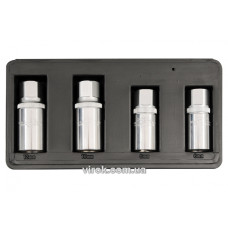 Головки для знімання штифтів YATO 1/2" М21 мм 6/8/10/12 мм 4 шт