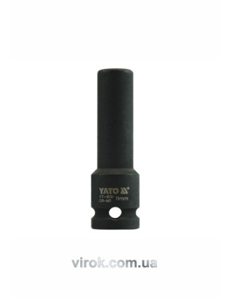 Головка торцева ударна шестигранна YATO 1/2" М11 х 78 мм