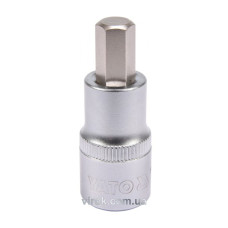 Головка торцева з насадкою викрутковою HEX YATO 1/2" H10 x 55 мм