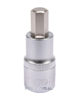 Головка торцева з насадкою викрутковою HEX YATO 1/2" H10 x 55 мм