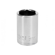 Головка торцева шестигранна STHOR 1/2" М19 з вуглецевої сталі [Блістер]