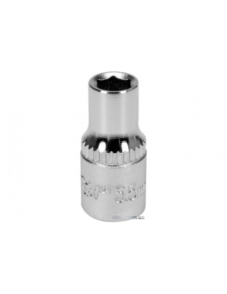 Головка торцева шестигранна YATO 1/4" М5.5 CrV [Блістер]