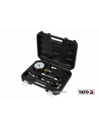 Компресометр для бензинових двигунів YATO 2.1 МПа М14/М18 з інструментами 5 шт + кейс