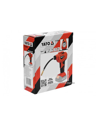 Компресор акумуляторний YATO Li-Ion 18 В 1 МПа 14 л/хв (БЕЗ АКУМУЛЯТОРА)