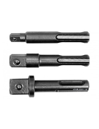 Тримачі-адаптери торцевих головок SDS+ YATO 1/4" 3/8" 1/2" 3 шт