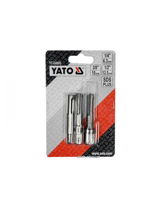 Тримачі-адаптери торцевих головок SDS+ YATO 1/4" 3/8" 1/2" 3 шт