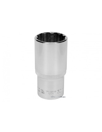 Головка торцева дванадцятигранна довга YATO 1/2" М30 х 77 мм