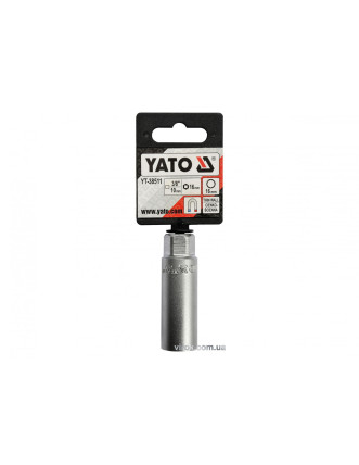 Головка торцева дванадцятигранна для свічок YATO 3/8" М16