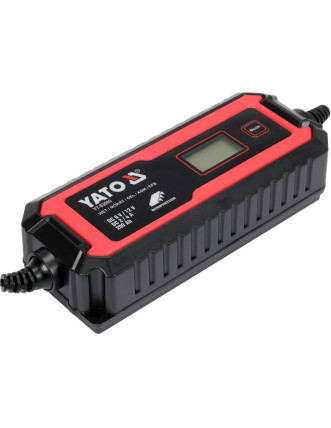 Зарядний прилад мережевий з LCD дисплеєм 230В YATO до акумуляторів 6V-2А 12V-4А, макс. 240 AГод