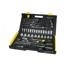Набір головок торцевих STANLEY 1/4" і 1/2" 75 предметів