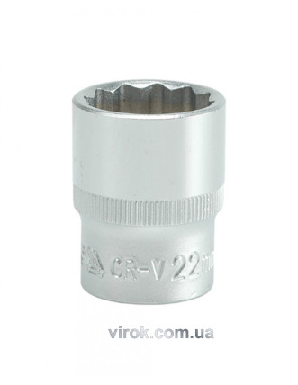Головка торцева дванадцятигранна YATO 1/2" М22 х 38 мм