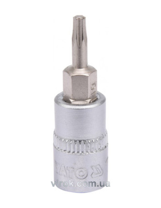 Головка торцева з насадкою викрутковою TORX YATO 1/4" Т10 х 37 мм