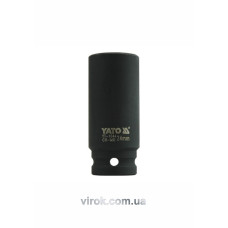 Головка торцева ударна шестигранна YATO 1/2" М24 х 78 мм