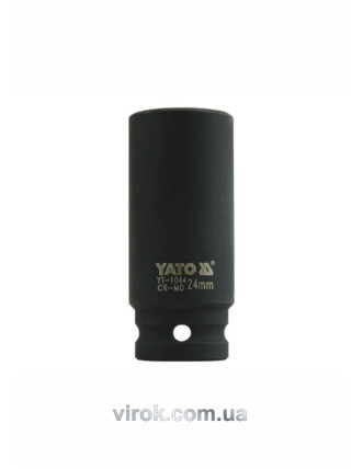 Головка торцева ударна шестигранна YATO 1/2" М24 х 78 мм