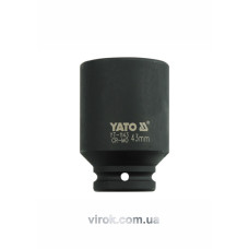 Головка торцева ударна шестигранна YATO 3/4" М43 х 90 мм