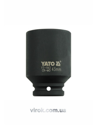 Головка торцева ударна шестигранна YATO 3/4" М43 х 90 мм