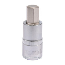 Головка торцева з насадкою викрутковою HEX YATO 1/2" H12 x 55 мм