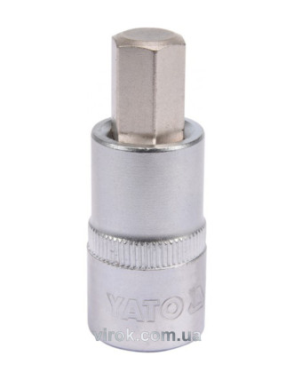 Головка торцева з насадкою викрутковою HEX YATO 1/2" H12 x 55 мм