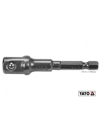 Тримач-адаптер торцевих головок YATO 1/2" 70 мм HEX- 1/4"