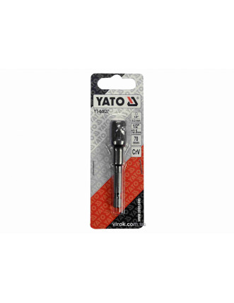 Тримач-адаптер торцевих головок YATO 1/2" 70 мм HEX- 1/4"
