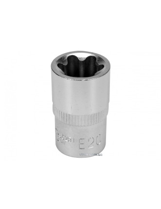 Головка торцева YATO TORX E20 1/2" CrV [Блістер]
