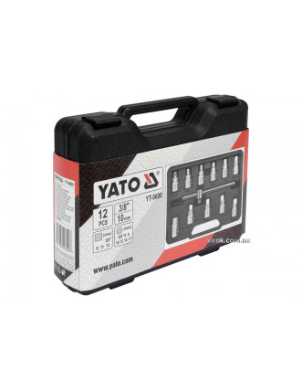 Набір ключів для зливної пробки YATO 3/8" 12 шт