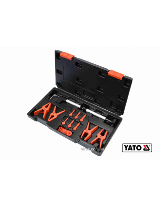Затискачі для металевих і гнучких проводів YATO 12 шт + кейс