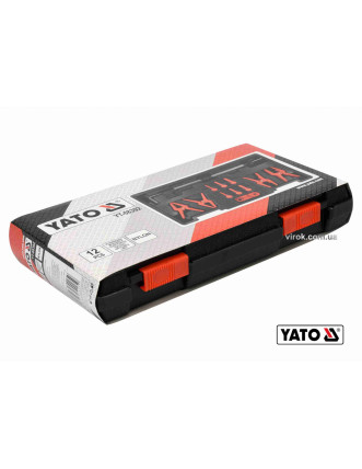 Затискачі для металевих і гнучких проводів YATO 12 шт + кейс
