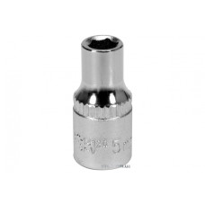 Головка торцева шестигранна YATO 1/4" М5 CrV [Блістер]