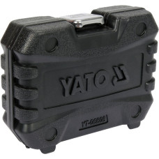 Насадки 6-гранні для гальмівних супортів авто YATO: квадр- 3/8", 1/2", 7- 22 мм, 11 шт