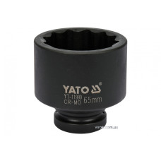 Головка торцева ударна дванадцятигранна YATO 1" М65 х 93 мм